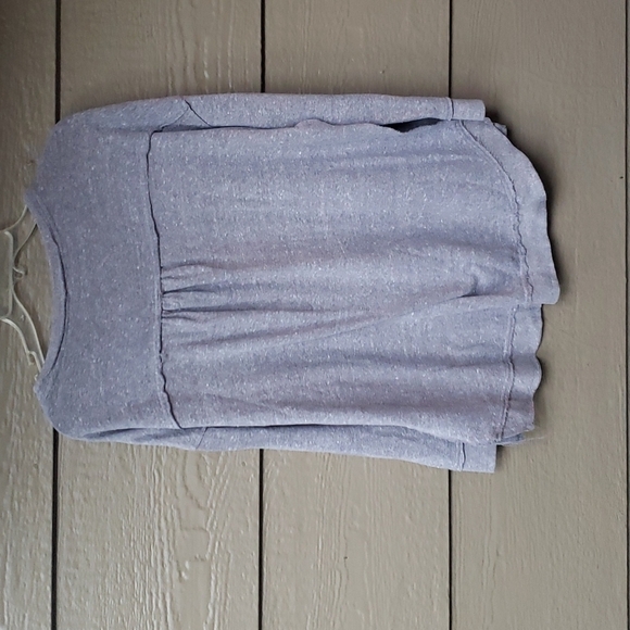 Z Supply Weekender Side Slit Oversized terry XS Gray - Picture 9 of 9